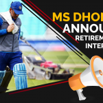 MS Dhoni Announces retirement from International cricket