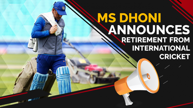 MS Dhoni Announces retirement from International cricket