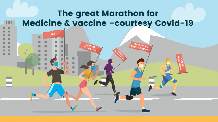 The great Marathon for Medicine vaccine courtesy Covid 19