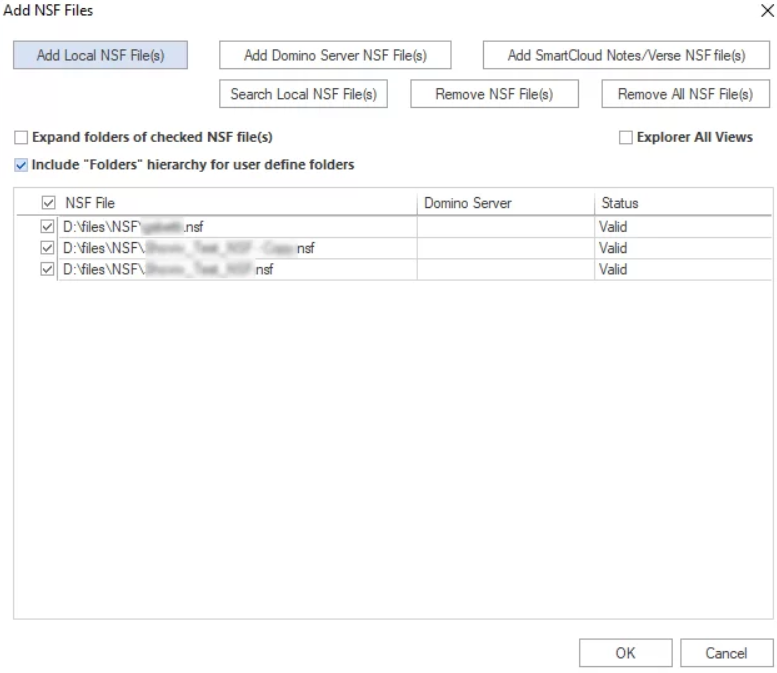 The software provides you the multiple options to load NSF files. 