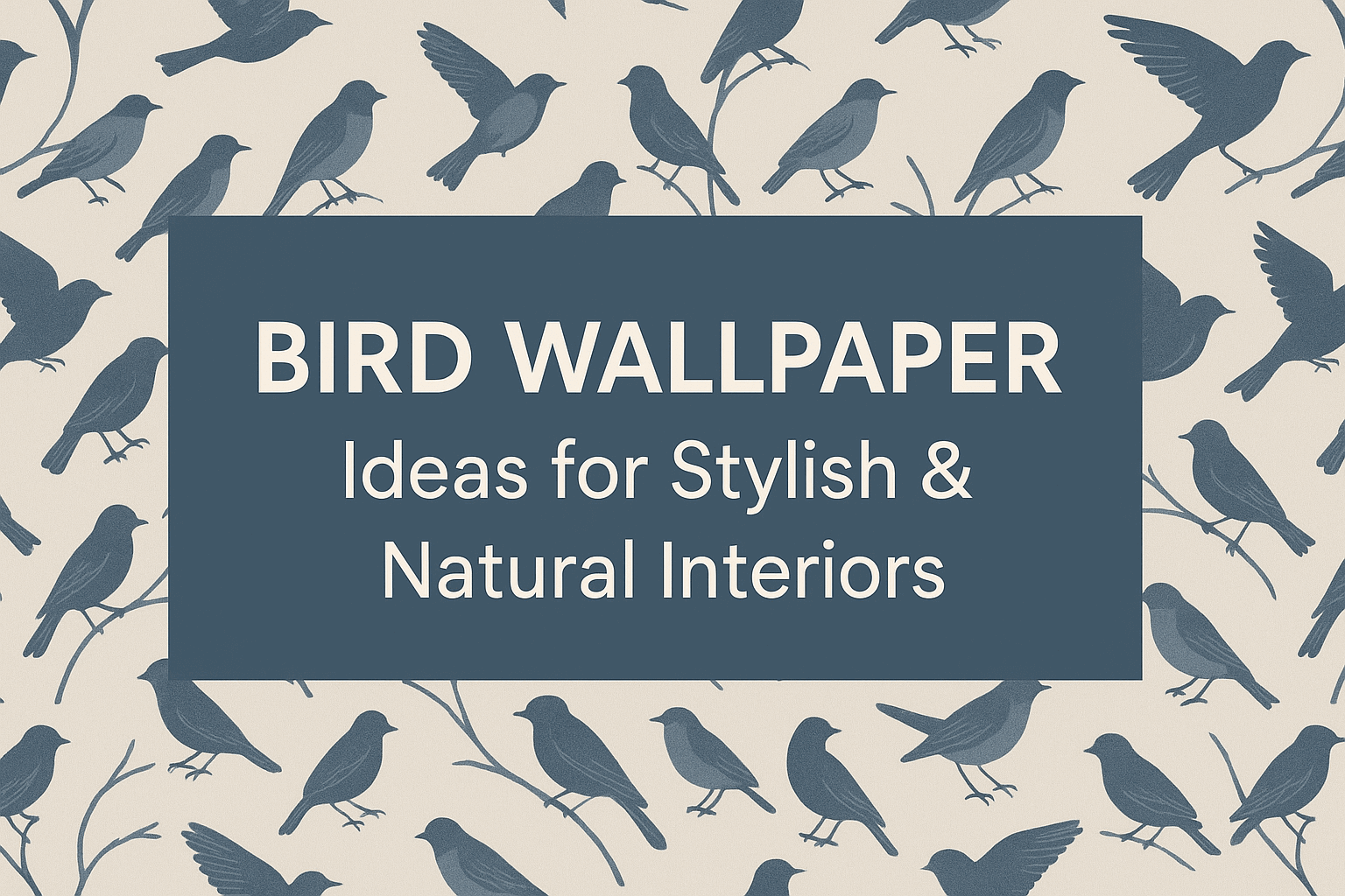 Peel and Stick Bird Wallpaper